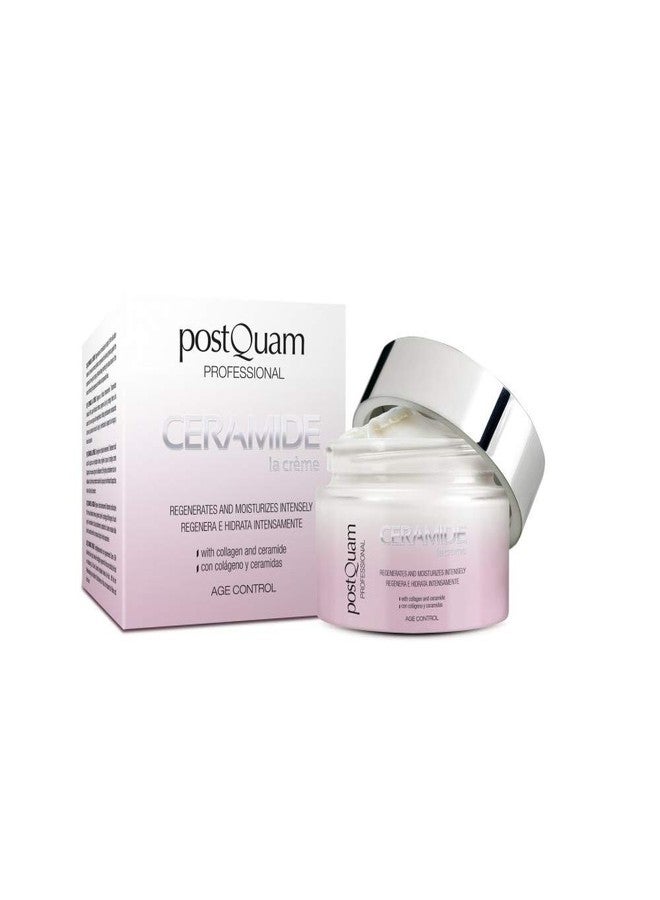 POSTQUAM Professional Ceramide Cream with Collagen 50ml /1.7oz - Moisturizing Day Cream, All Skin Types, Renew The Skin's Natural Barrier - Image 1